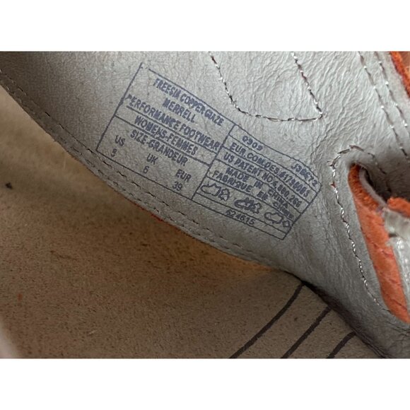 Merrell Womens Freesia Orange Sandals Size 8 Leather Strappy Comfortable Outdoor - Picture 3 of 15